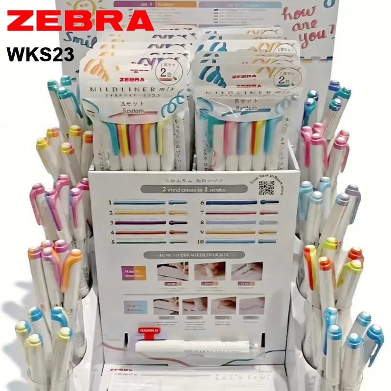 Zebra Pen Mildliner - Zebra Twin Colored Highlighter WKS23 Mildliner