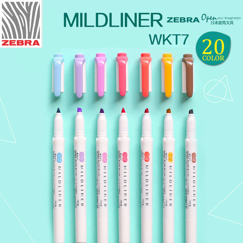 Zebra Pen Mildliner - Japan ZEBRA WKT7 New Mildliner Double
