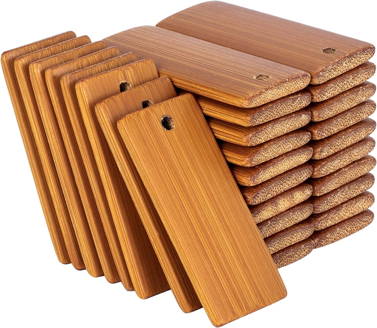 Wood Ring Blank - 50Pcs Natural Wood Blanks 45x20mm Bamboo