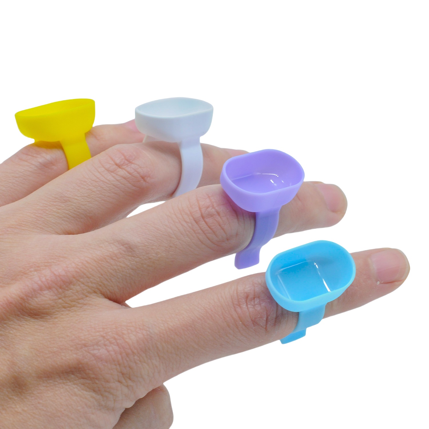 Mixing Cup Silicone - 100pcs Dental Mixing Finger Ring Bowl