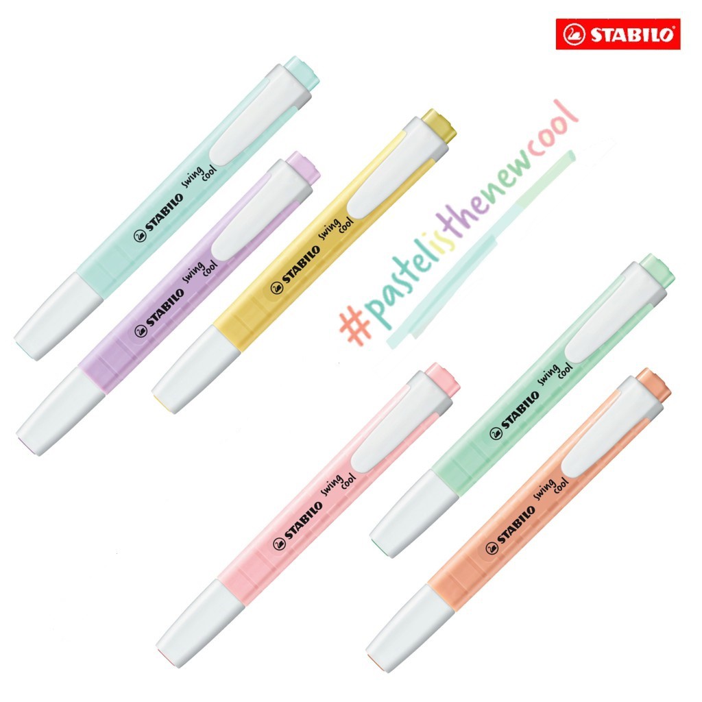 Stabilo Marker Swing Cool - STABILO Swing Cool Pastel Highlighter Pen