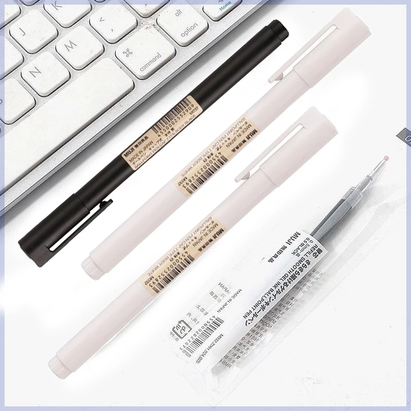 0.5mm Black/White Gel Pen Blac - Muji Stationery Gel Pen recension och pris