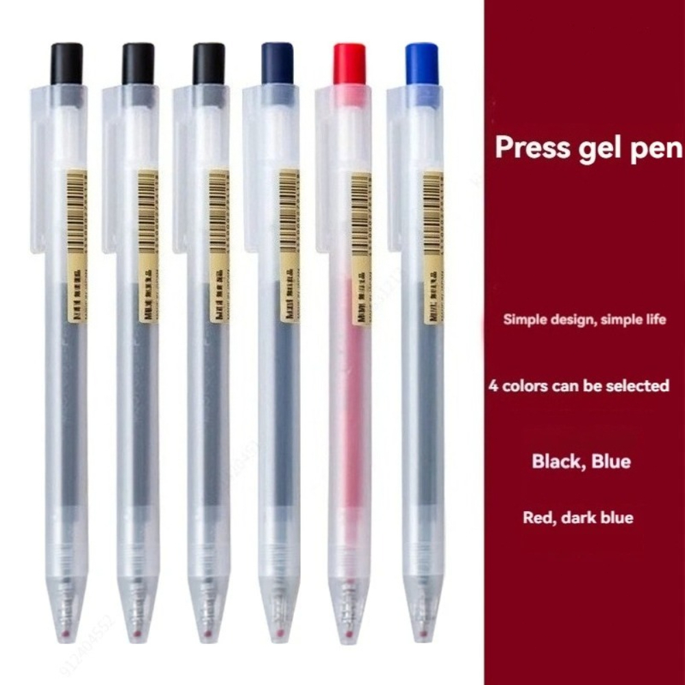 0.5mm Press Gel Pen Ink MUJIs  - Muji Stationery Gel Pen recension och pris