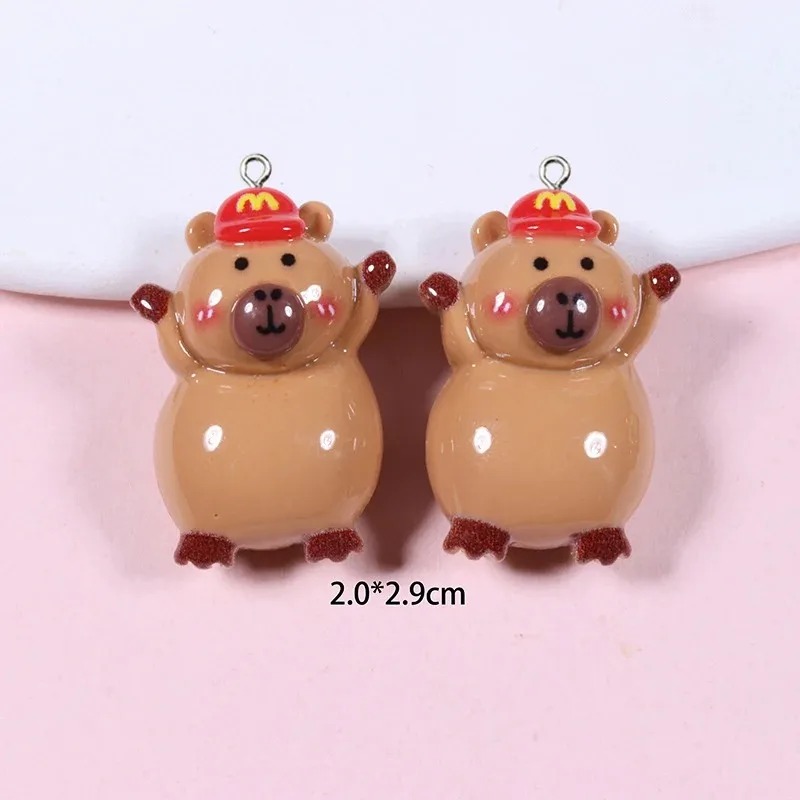 10Pcs Glossy Flatback Capybara - Resin Craft Supplies recension och pris