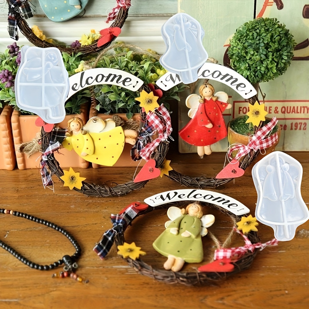 4pcs Angel Pendant Mold, Resin - Resin Craft Ideas recension och pris