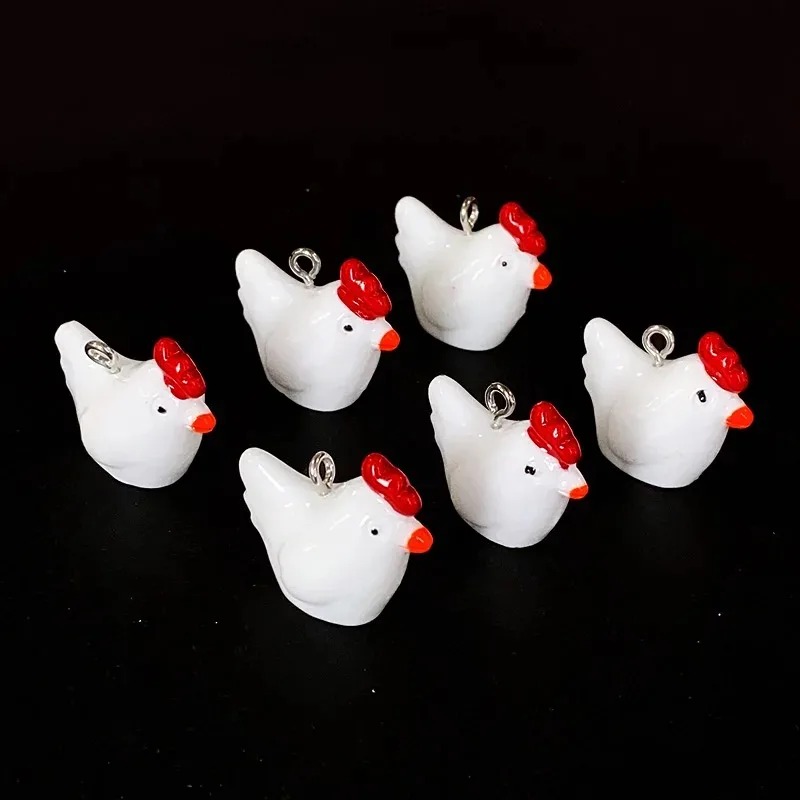 10Pcs Cute Mini 3D Chicken Res - Resin Craft Supplies recension och pris