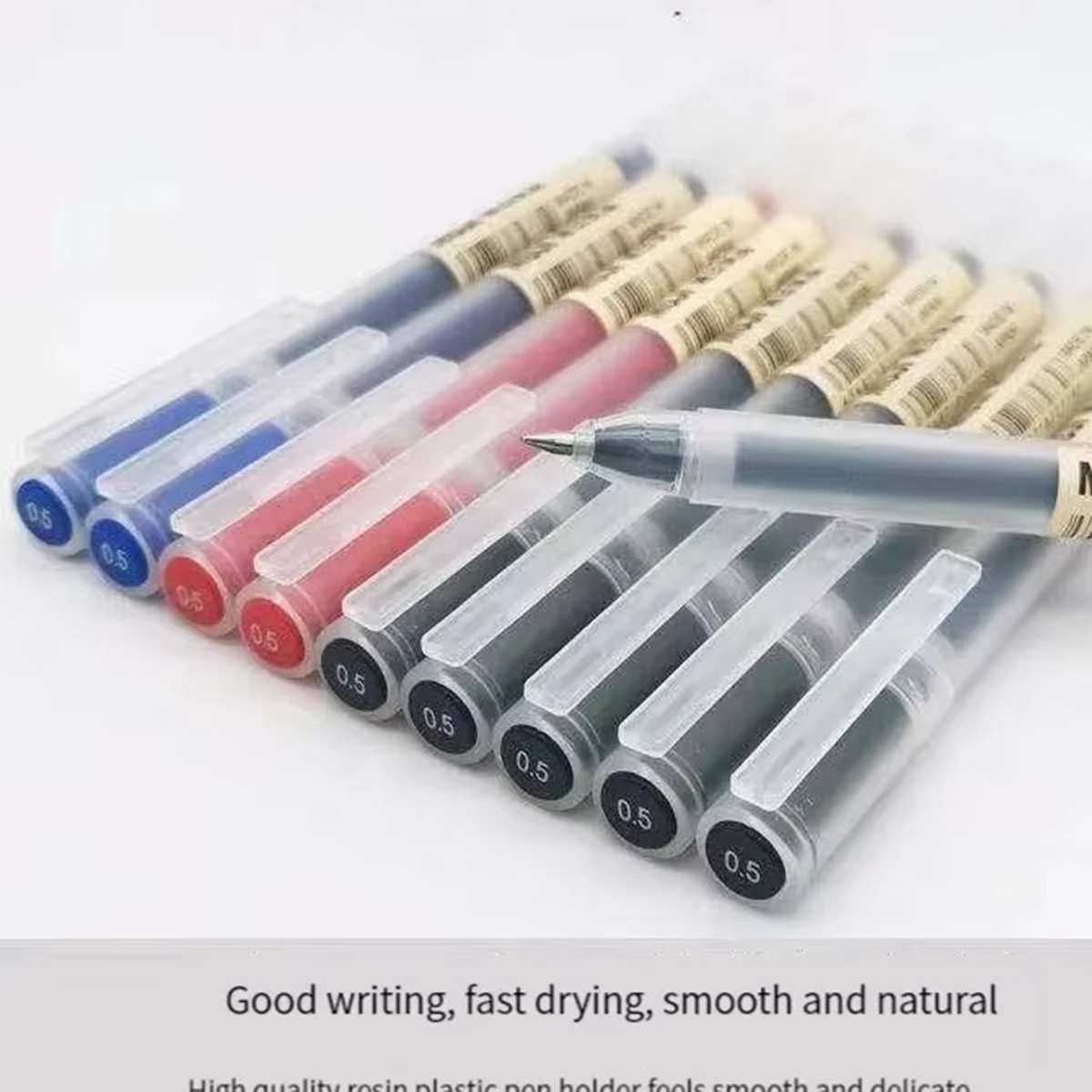 3-6Pcs Kawaii Gel Pen Black/Re - Muji Stationery Gel Pen recension och pris