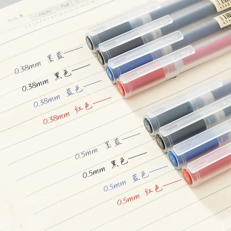 3-6Pcs/Set 0.38mm Kawaii MUJIs - Muji Stationery Gel Pen recension och pris