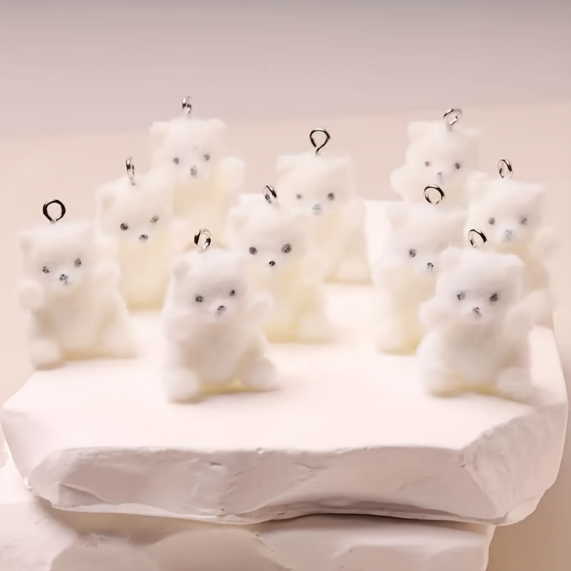 6Pcs Polar Bear Resin Charms C - Resin Craft Supplies recension och pris