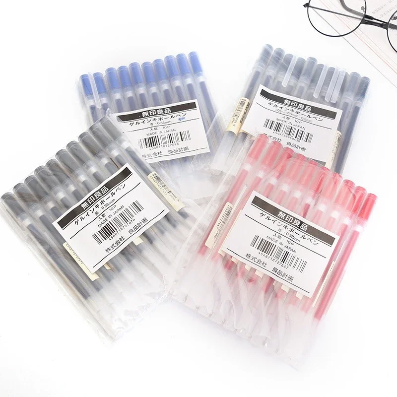 10-30Pcs/Set 0.38/0.5mm Gel pe - Muji Stationery Gel Pen recension och pris