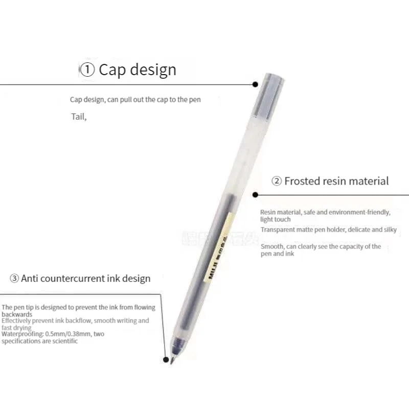 6/8Pcs/Set Kawaii MUJIs Gel Pe - Muji Stationery Gel Pen recension och pris