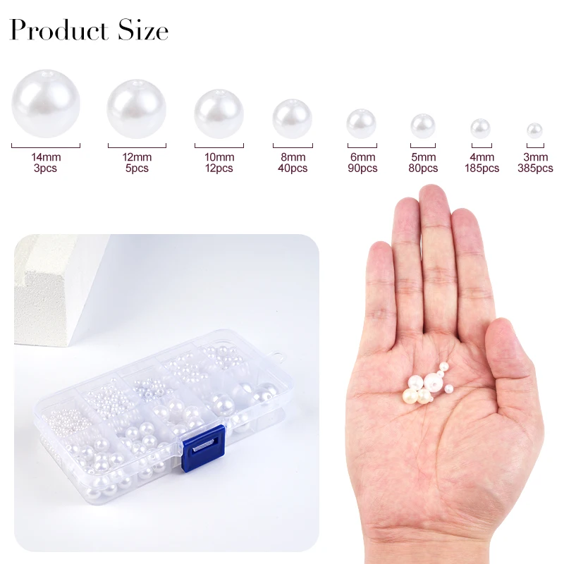 800pcs Artificial Faux Pearl R - Resin Crafts recension och pris