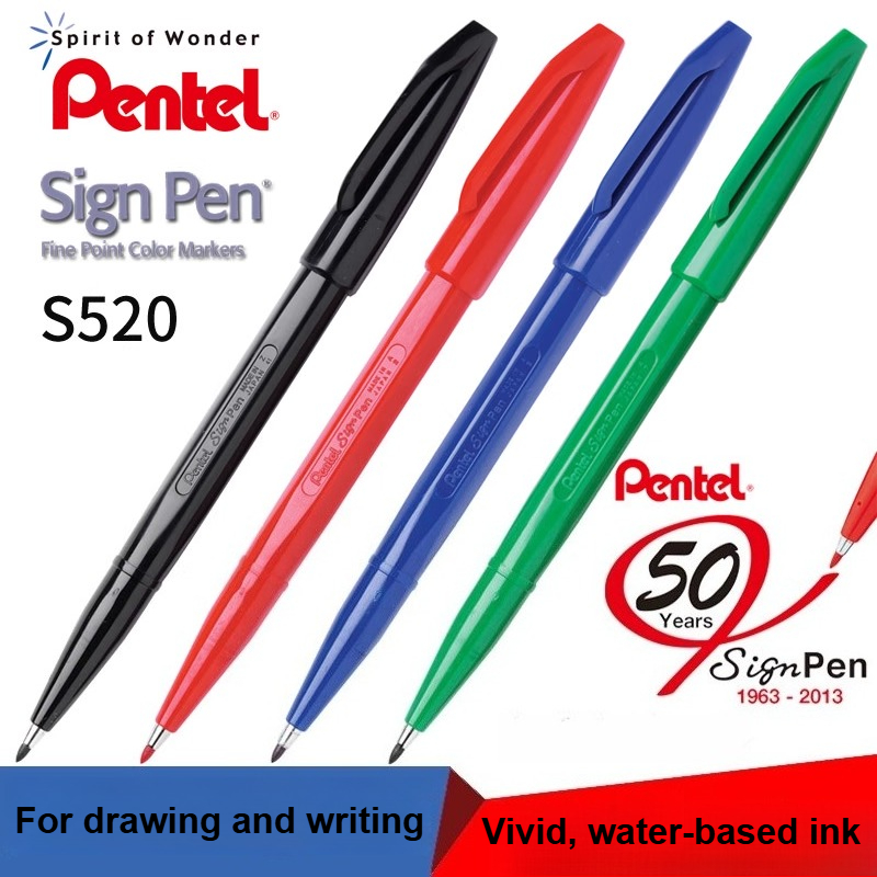 1/3/12PC Pentel S520 Sign Pen  - Pentel Pen Sign Pen recension och pris