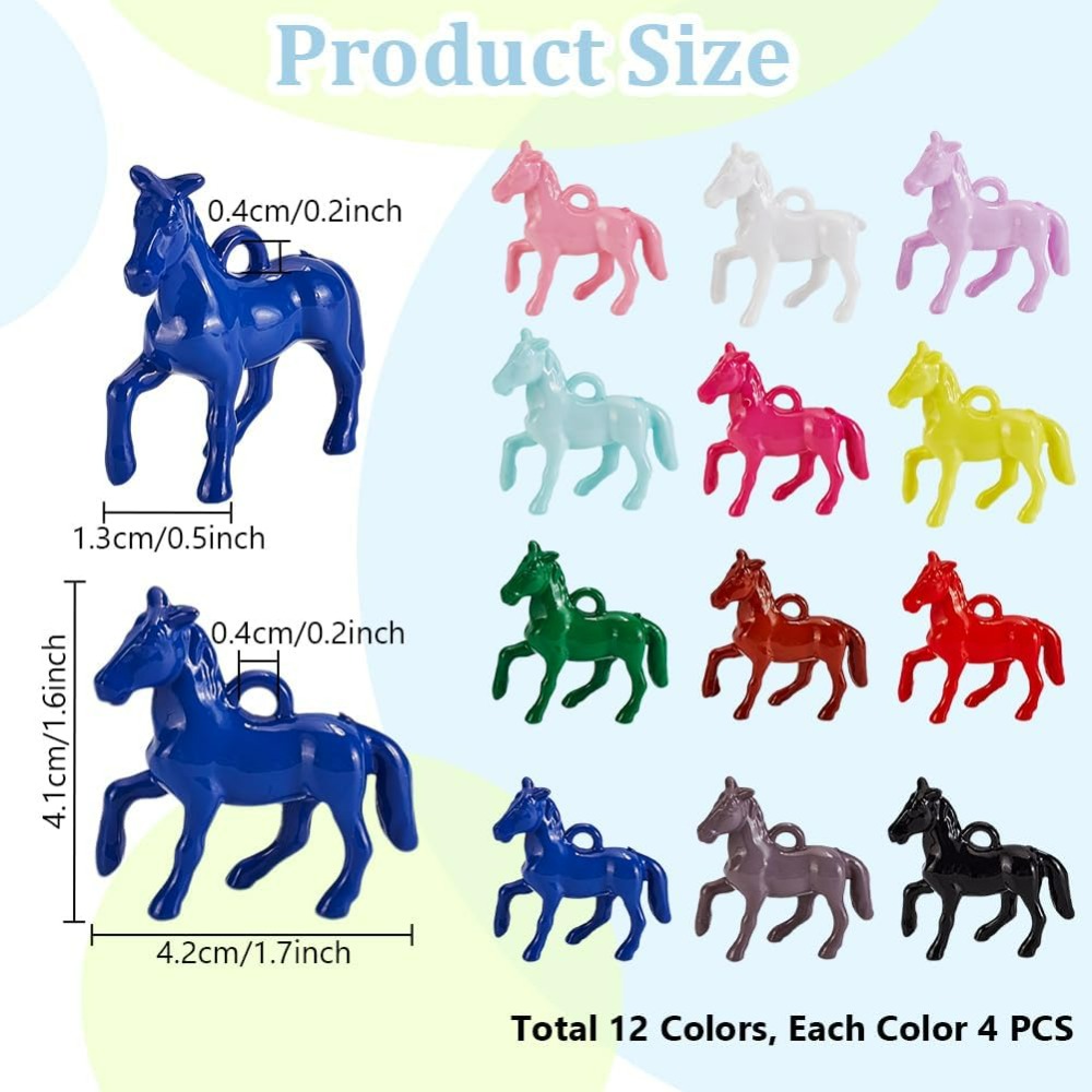48pcs Opaque Acrylic Pendants  - Resin Crafts recension och pris