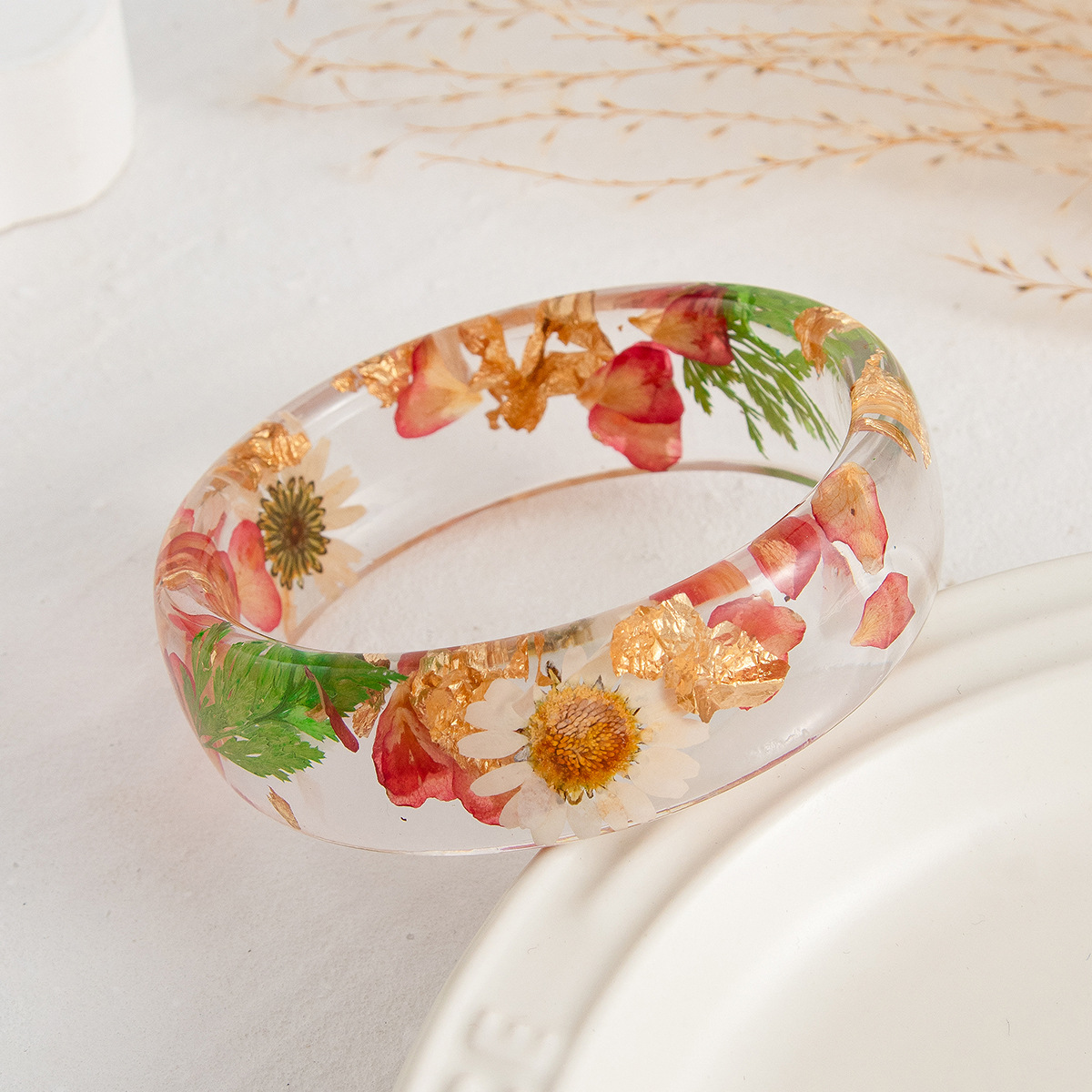 Vintage Flower Leaf Transparen - Dried Flower Bulk recension och pris