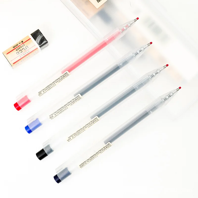 0.5mm Press Gel Pen Blue/Black - Muji Stationery Gel Pen recension och pris