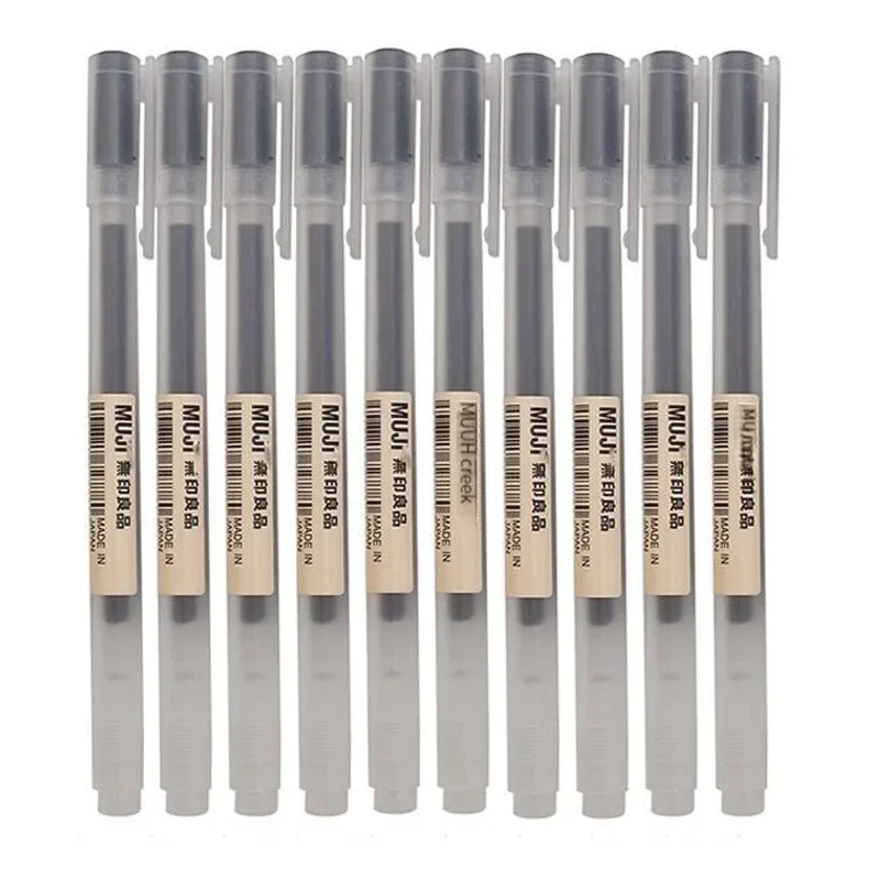 6/8Pcs/Set MUJIs Gel Pen Black - Pentel Pen Energel recension och pris