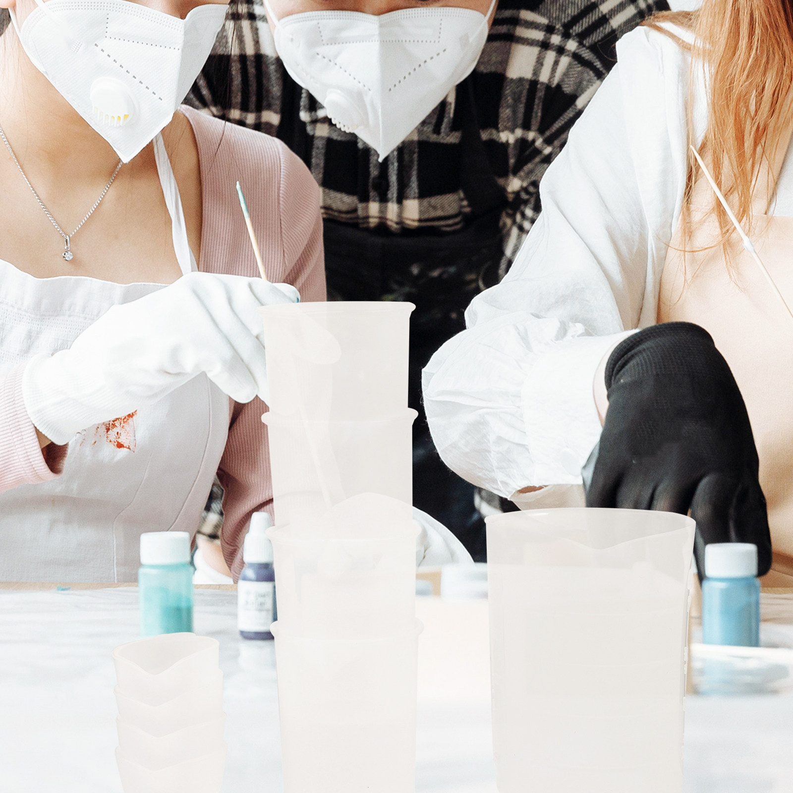 1Set Epoxy Mixing Cup Tool Kit - Mixing Cup Silicone recension och pris