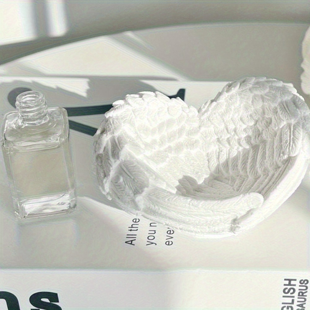 1pc Angel Wing Heart Silicone  - Resin Craft Ideas recension och pris