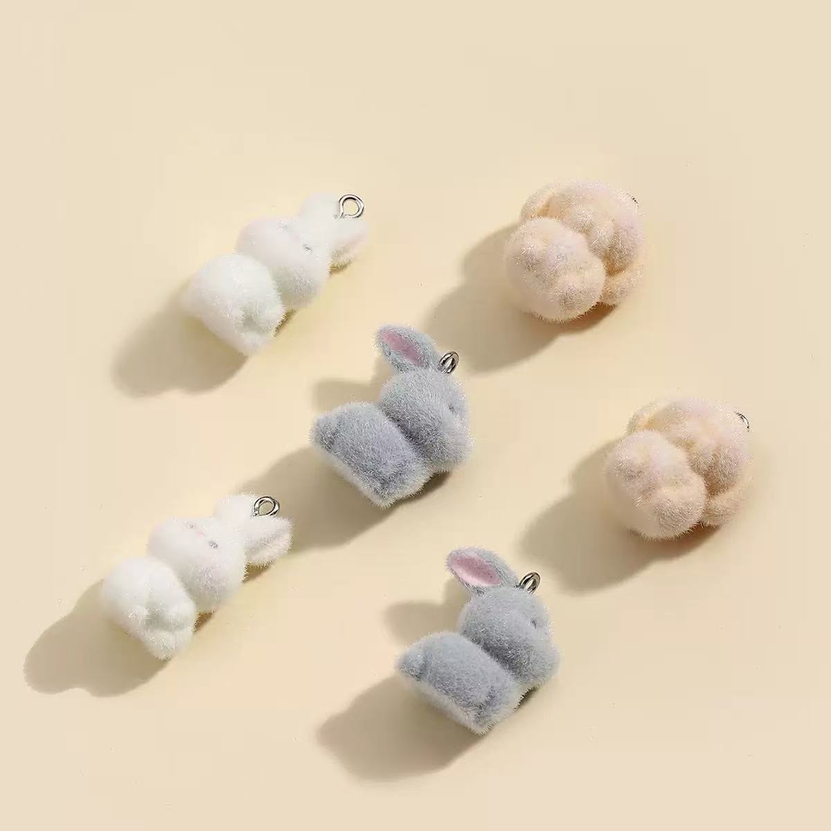 10pcs Flocking Little Rabbit R - Resin Craft Projects recension och pris